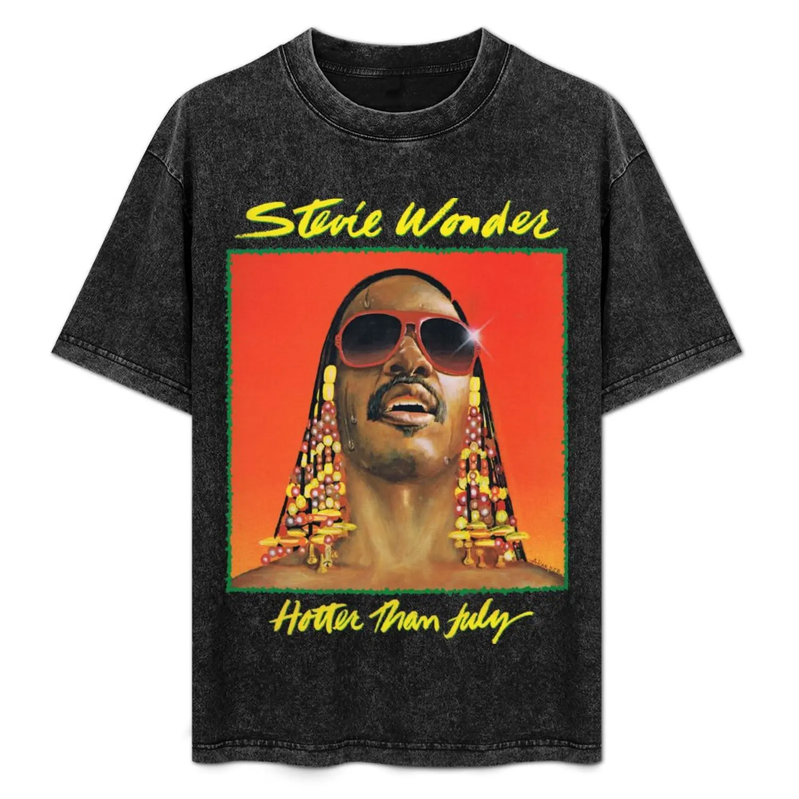 Camiseta STEVIE WONDER ALBUM 2018 CANCAN, camiseta básica lisa de manga corta con cuello redondo