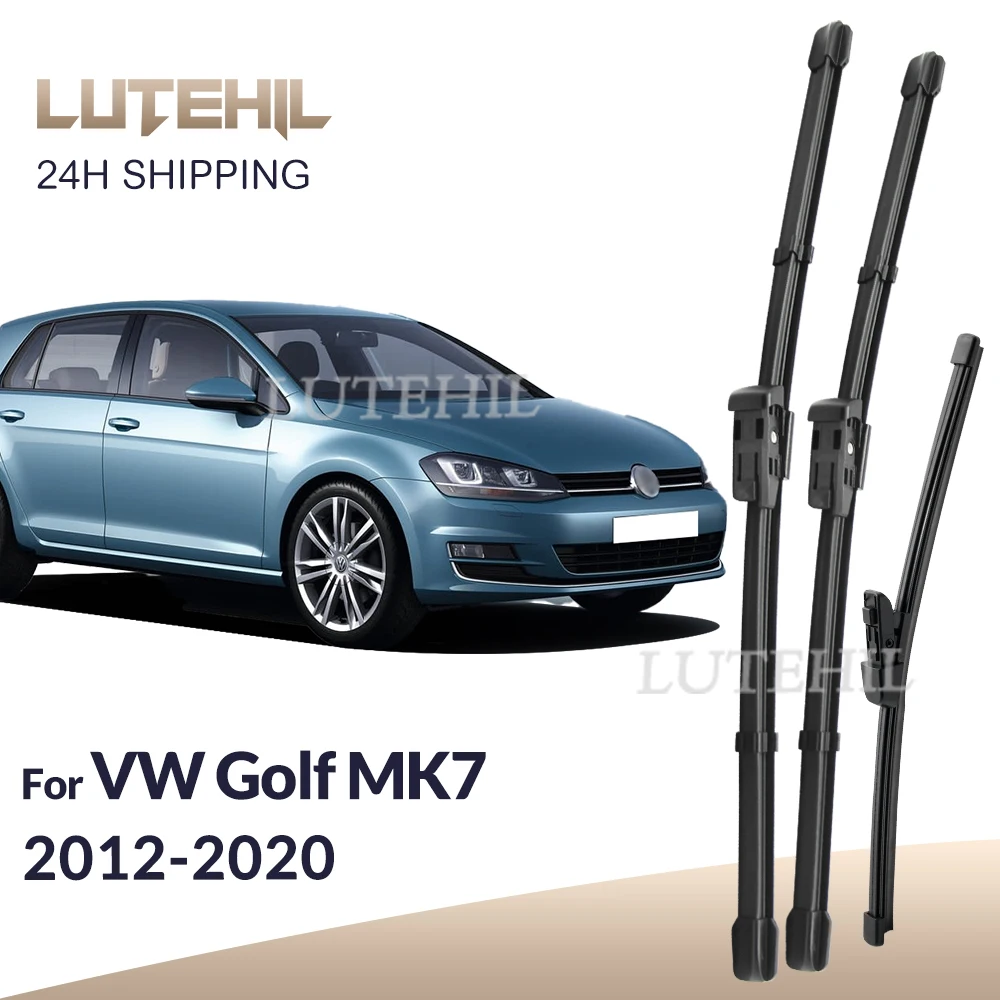 

Для Volkswagen VW Golf MK 7 2012-2020 2013 2014 стеклоочиститель передние и задние щетки стеклоочистителя лобовое стекло щетки для окон 26 "+ 18" + 11"