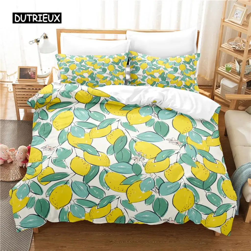 

Cartoon Fruit Bedding Set Duvet Cover Set 3d Bedding Digital Printing Bed Linen Queen Size Bedding Set Fashion Design