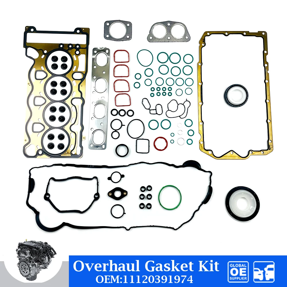 Engine Cylinder Head Gasket Set For BMW E60 E81 E83 E84 E87 E90 N46 Auto Car Accessories 11120391974 Overhaul Gasket Repair Kits