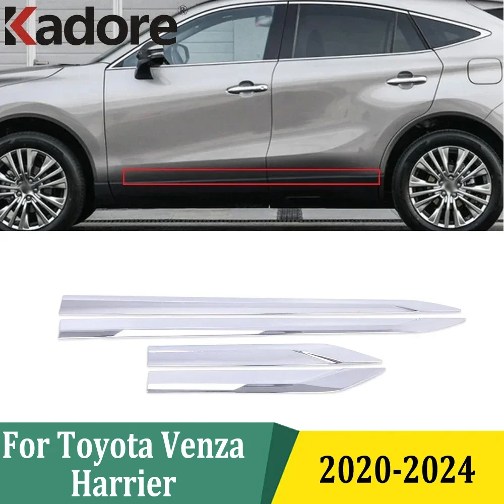 

Для Toyota Venza Harrier 2020 2021 2022 2023 2024 хромированная крышка корпуса боковой двери, защитная накладка, внешние аксессуары