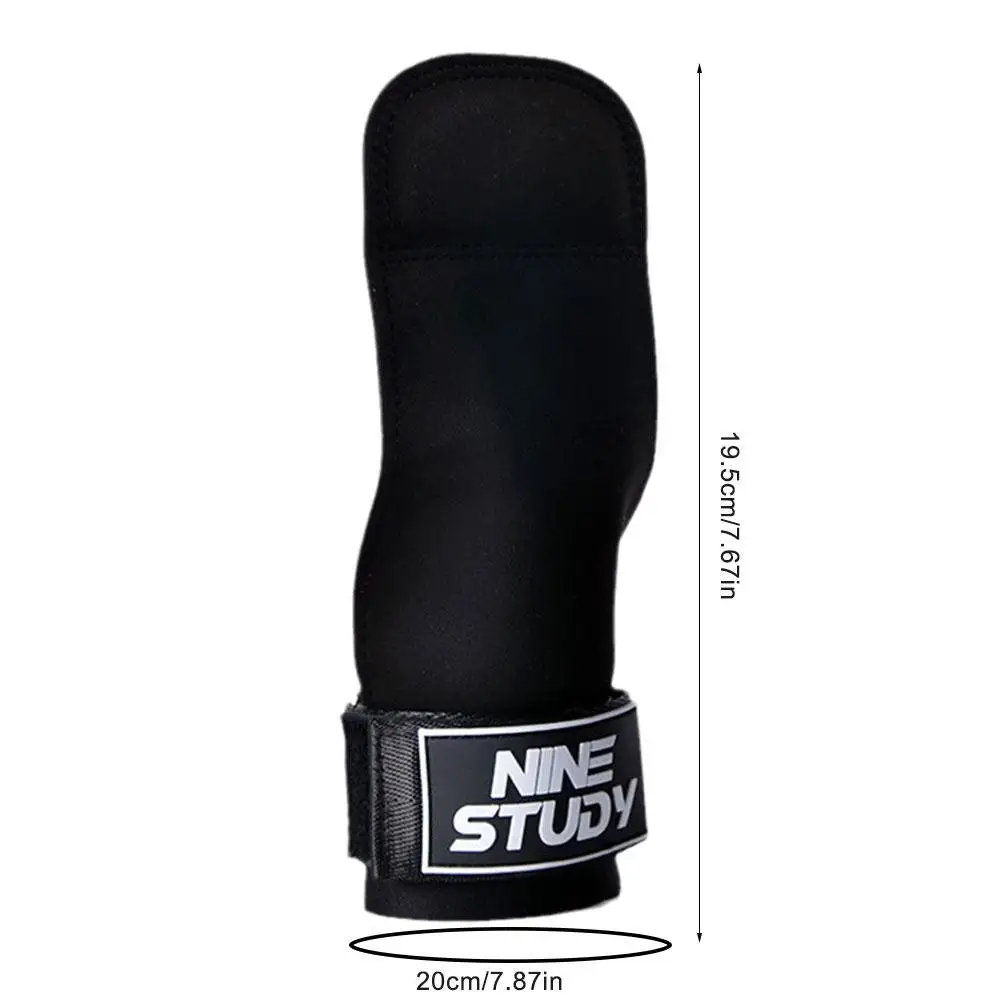 Bankdrücken Gewichtheben Handgelenk Haken Gurte Kreuzheben Handschuhe und Griff polster für Fitness-Fitness-Training Hantel Pull-up – Detail 5