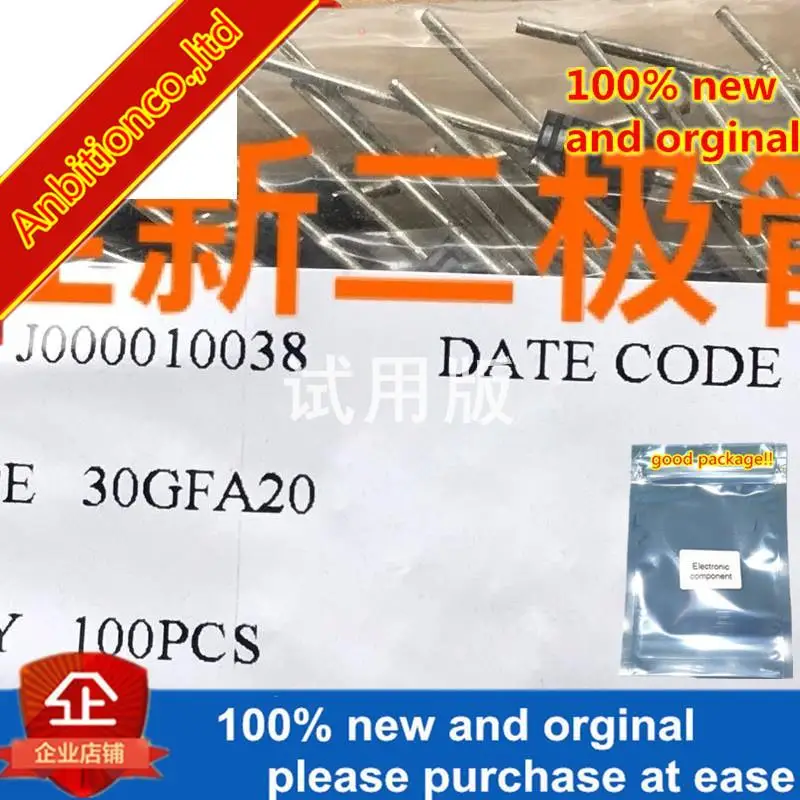 

10-20pcs 100% new and orginal 30GFA20 3A200V30ns Ultra-fast recovery diode 3GFA20KH in stock