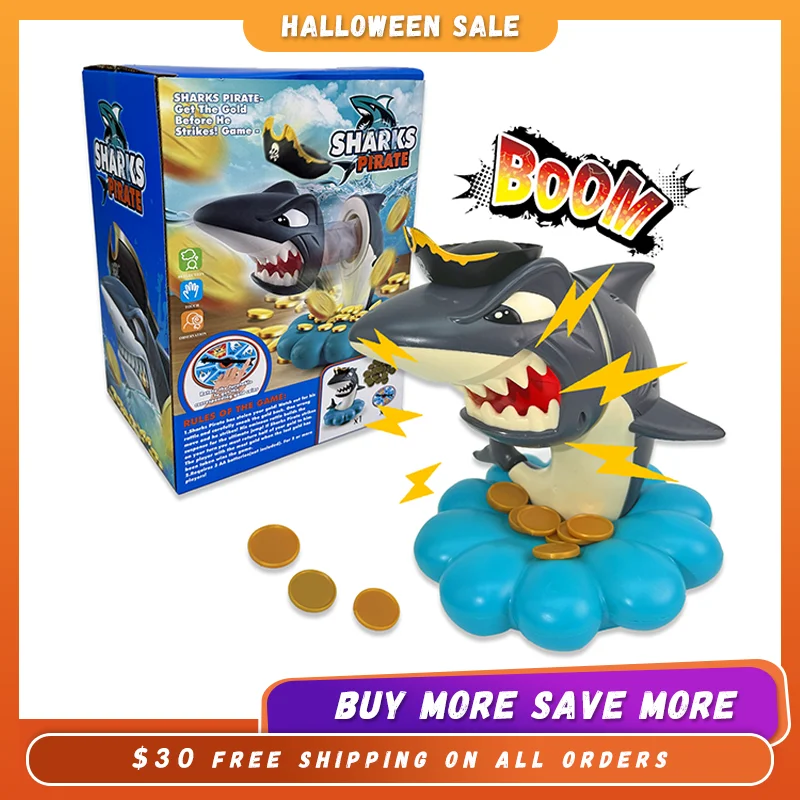 Talgic Shark Pirate Gold Coin game, board games, family games, Parties, Home party, Interactive game for Birthday party