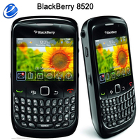 Original Blackberry Curve 8520 2G Mobile Phone 2.46'' 2.0MP QWERTY Keyboard WiFi Bluetooth 512MHz BlackBerry 8520 phone