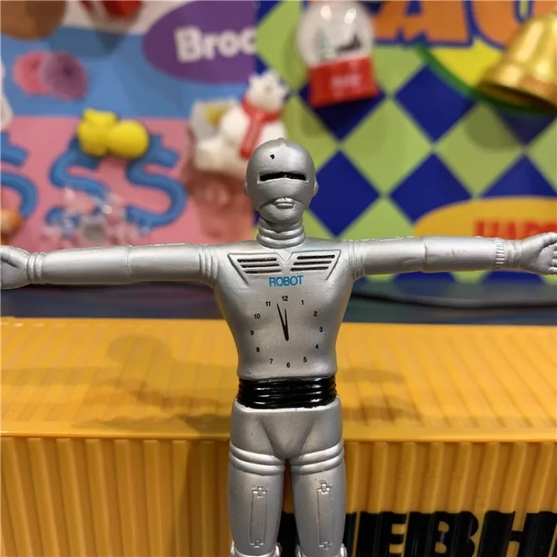 Figurine de Robot, horloge, fil de fer, poupée, ornements, accessoires, jouet de Collection