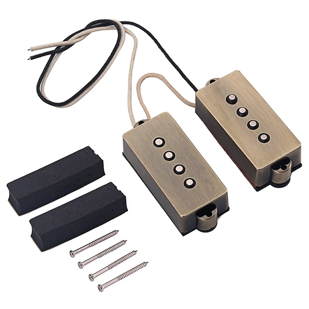 Guitar Parts Master Built PB P Bass Pickup Humbucker Pickup Alnico V for 4 Strings P Bass Pickups