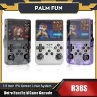 R36S Retro Handheld Game Console 3.5 Inch IPS Screen Linux System Portable Mini Video Player Classic Gaming Emulator 128G