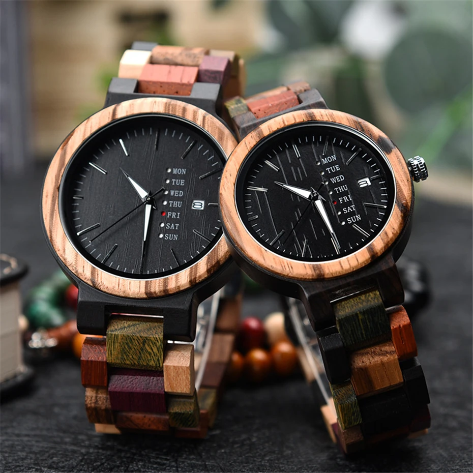 Wooden Watch Couple