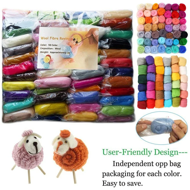 50 Colors Wool Rovi…