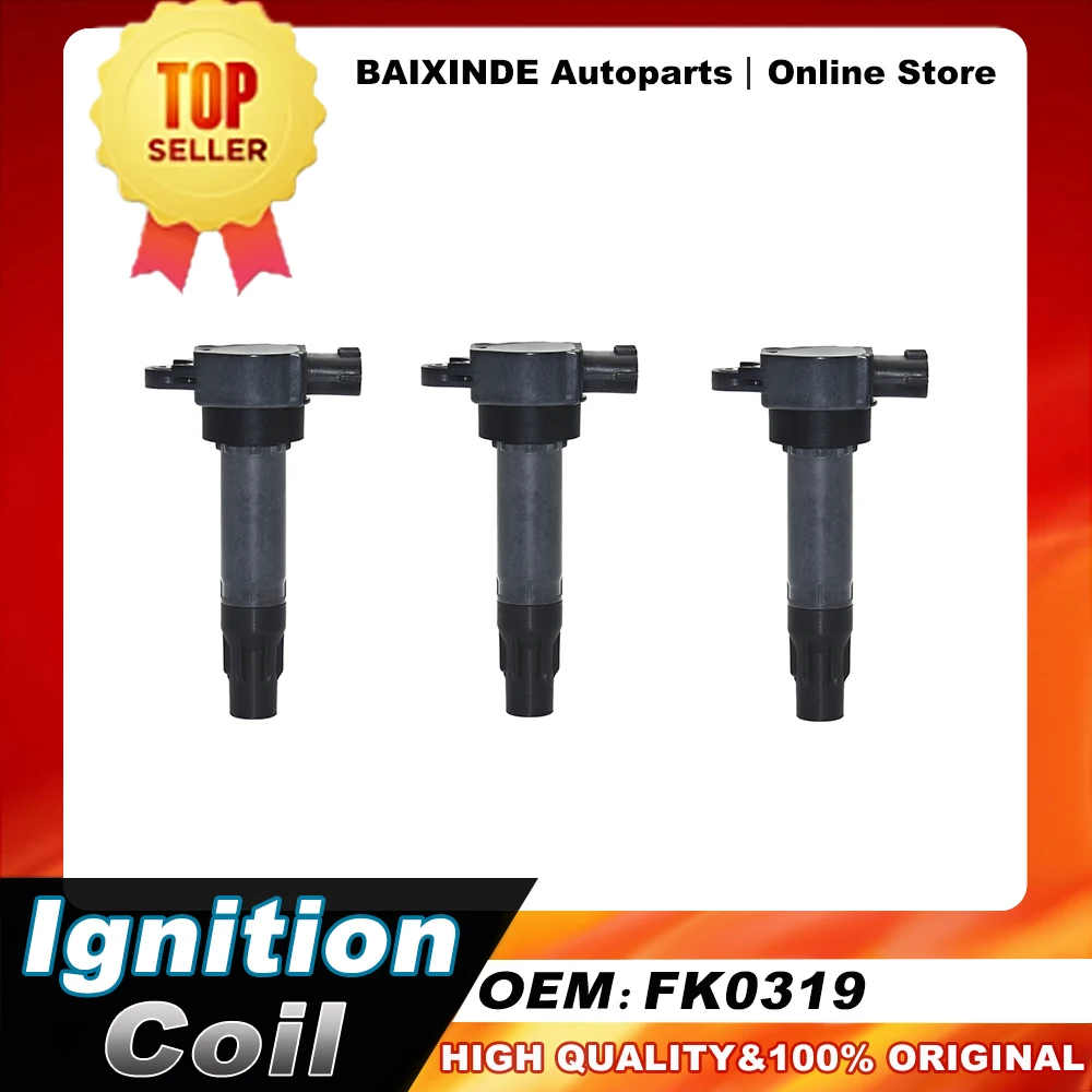 1/3 PCS OEM 1832A028 FK0319 Ignition Coil For Mitsubishi Smart 451 Fortwo Coupe Cabrio 1.0 New Original Auto Car Accessories