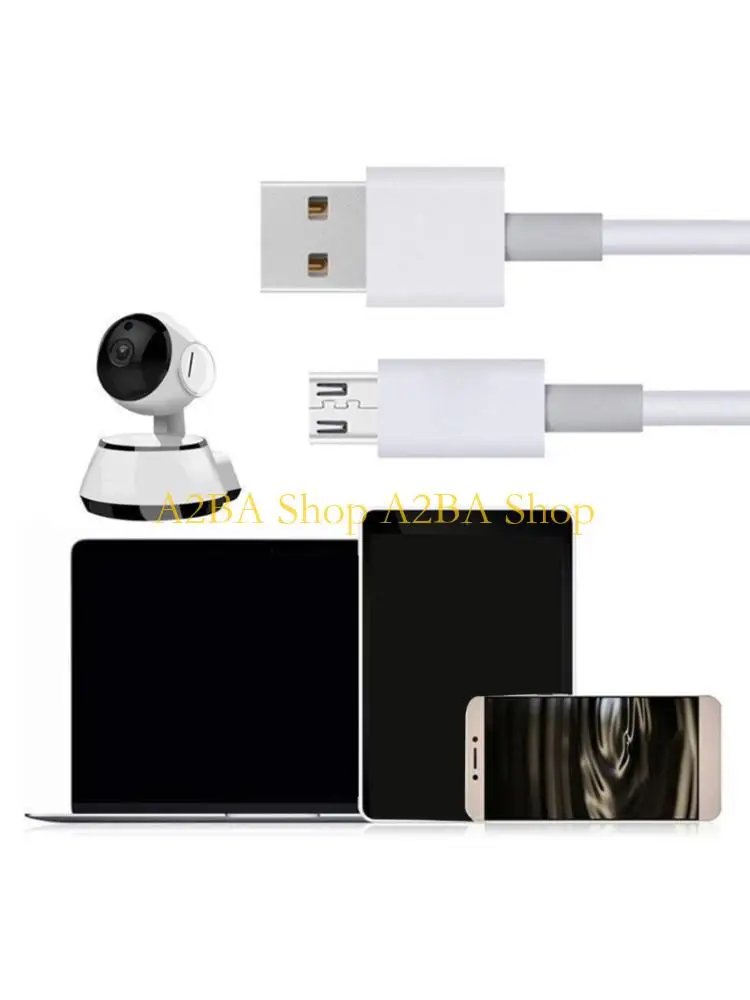 A2BA Effective Monitoring Device Power Extension Cable with MicroUSB And Type C Connectors For Stable 2A Supply