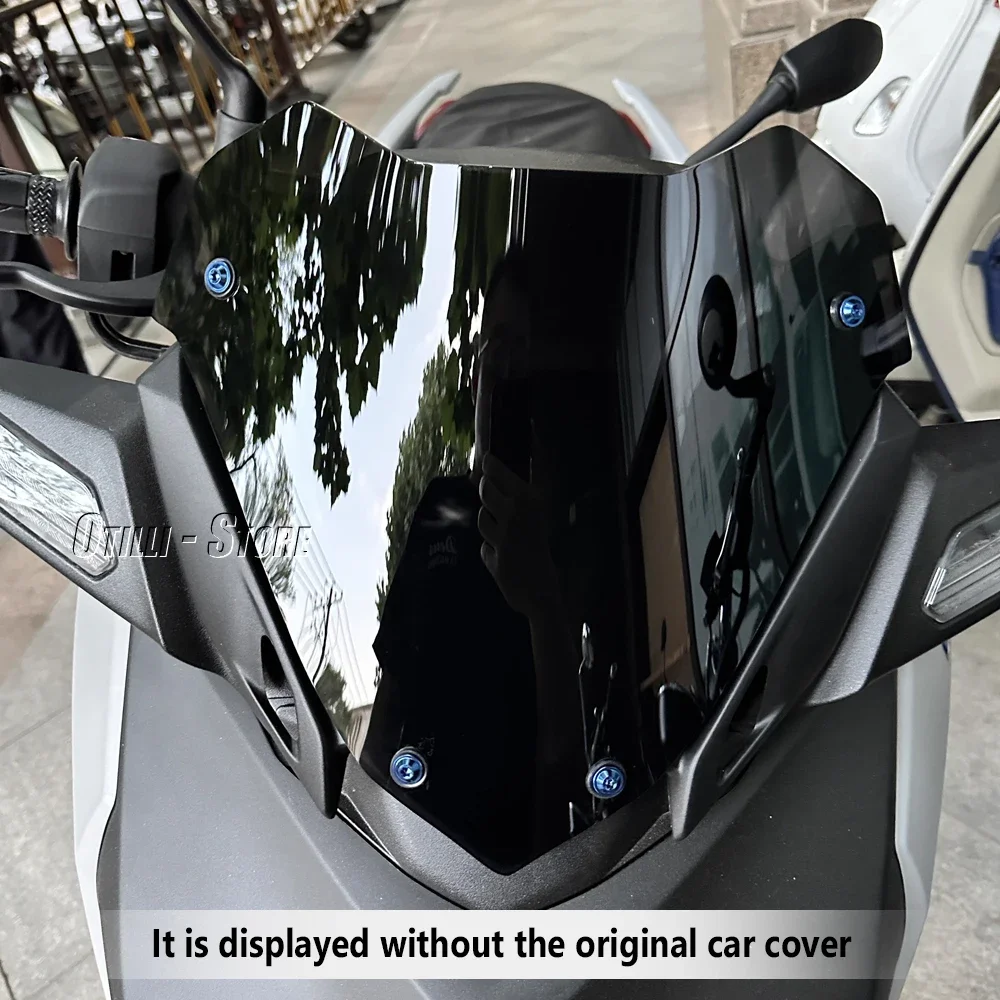 Motorcycle Windscreen Windshield Smoky blue Windscreen Screen Protector For YAMAHA X-MAX 300 X-MAX300 XMAX300 XMAX 300 2023 2024 - Image 5
