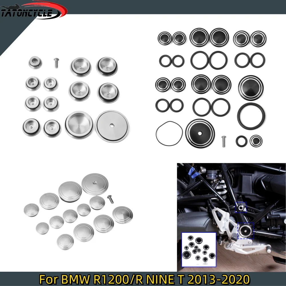 For BMW R NINE T Motorcycle R9T Urban GS Frame Hole Cap Plug Insert Decor Cover Set Pure Scrambler 2014-2023 2022 Accessories