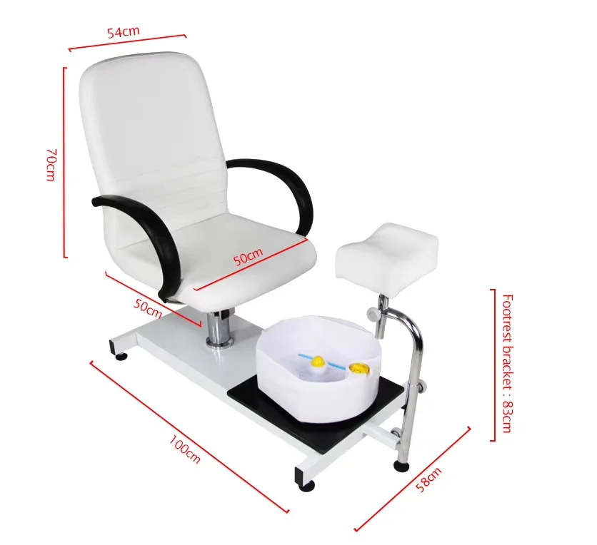 Luxury Pedicure Spa Chair Basin for Nail and Foot Bath Shop Beauty Salon Foot Massage Hydraulic Chairs