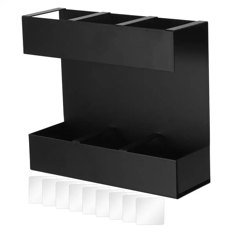 

Straw Storage Adhesive Straw Storage Cabinet Slim Reusable 3 Grid Wall Mounted Rack For Wall Party Fridge Kitchen Cupboard