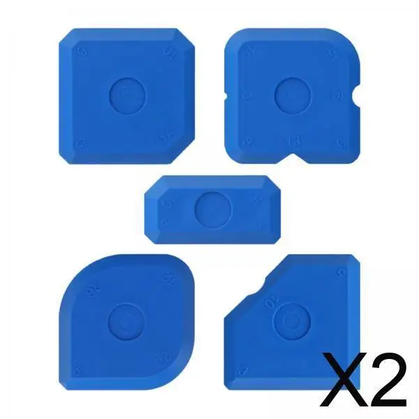 

2x5 шт., набор инструментов для уплотнения, набор для обрезки стеклянных краев, стеклоочиститель для затирки для кухни, ванной комнаты, уплотнение угла, герметик для пола