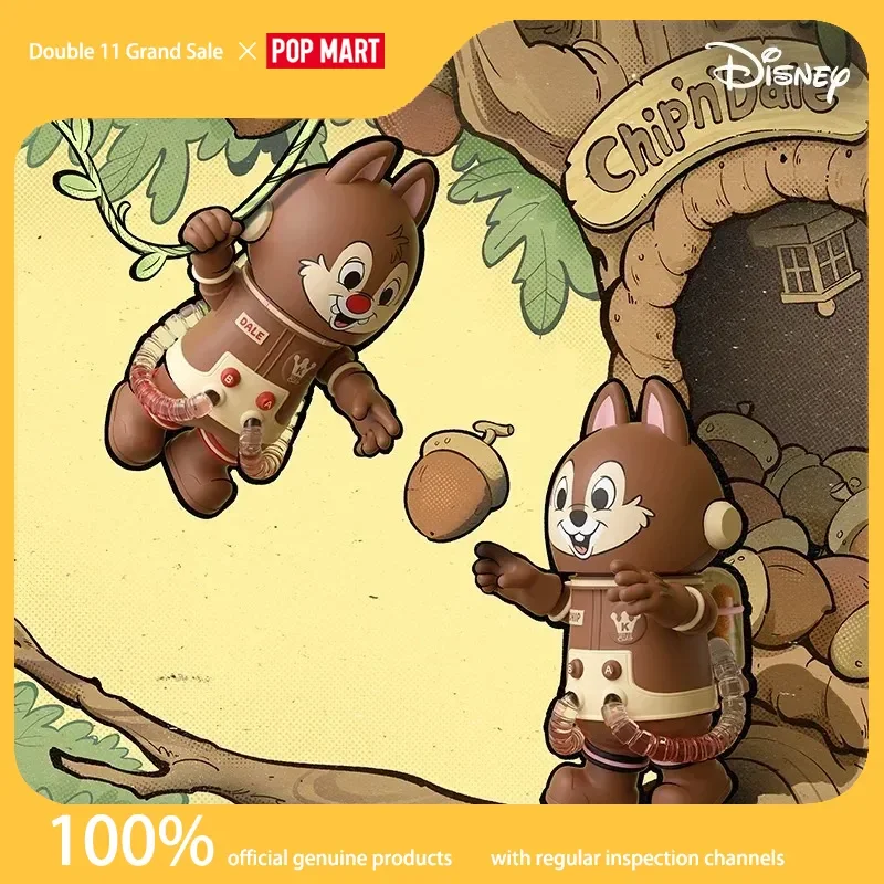 

Genuine Popmart Mega Space Molly 100% Chip 'N' Dale Trendy Toy Birthday Gifts For Girls Trendy Toys Ornaments Figure Mysterious