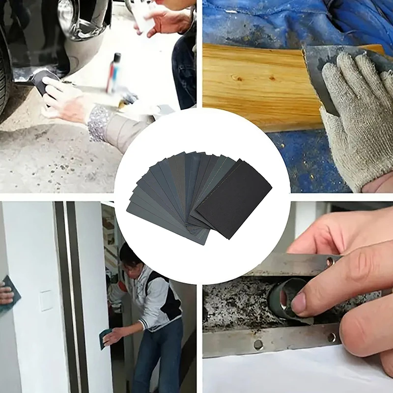 

Набор абразивных листов для влажной и сухой шлифовки, 15/18 шт., с зернистостью 400/600/800/1000/1200/1500/2000/2500/3000