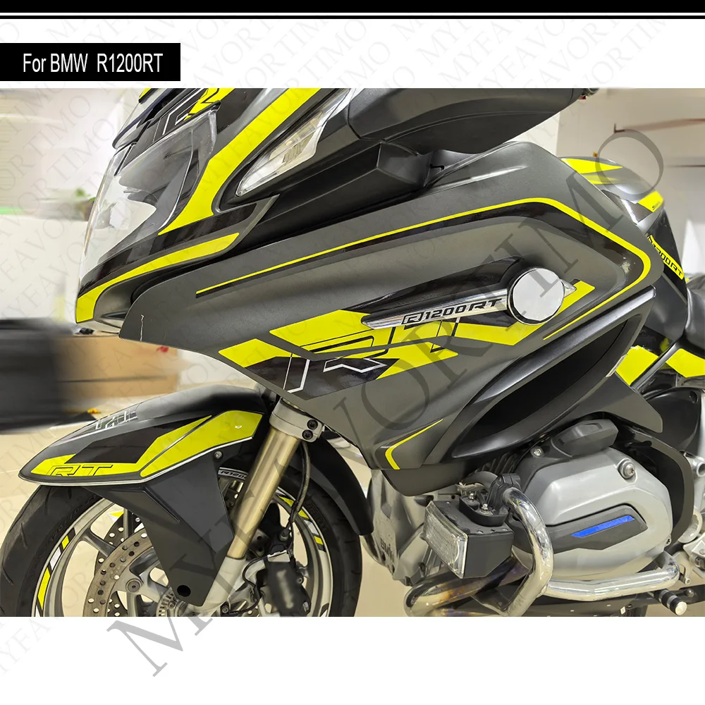 For BMW R1200RT 1200 RT Motorcycle Fairing Fender Trunk Luggage Protector Kit with Tank Pad Grips Knee Wheels Stickers Decals