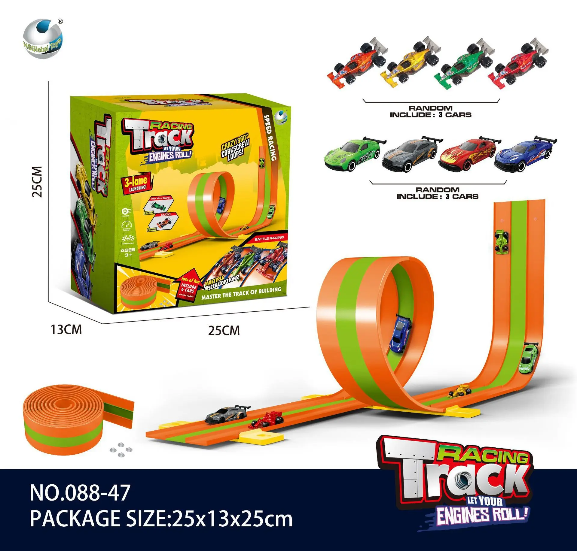 Anti Gravity Track Car Dual Player Levitation Racer Kids Educational Toy