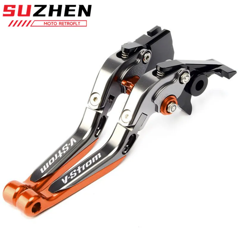 For DL650 V-Strom/XT 250 Vstrom 650 2011-2022 Motorcycle Adjustable Extendable Folding Brake Clutch Levers Handle Grip