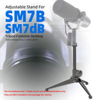 For SHURE SM7dB SM7B SM 7B SM7 7 B DB Desktop Mic Pedestal Mount Desk Table Mike Holder Tripod Metal Microphone Tabletop Stand