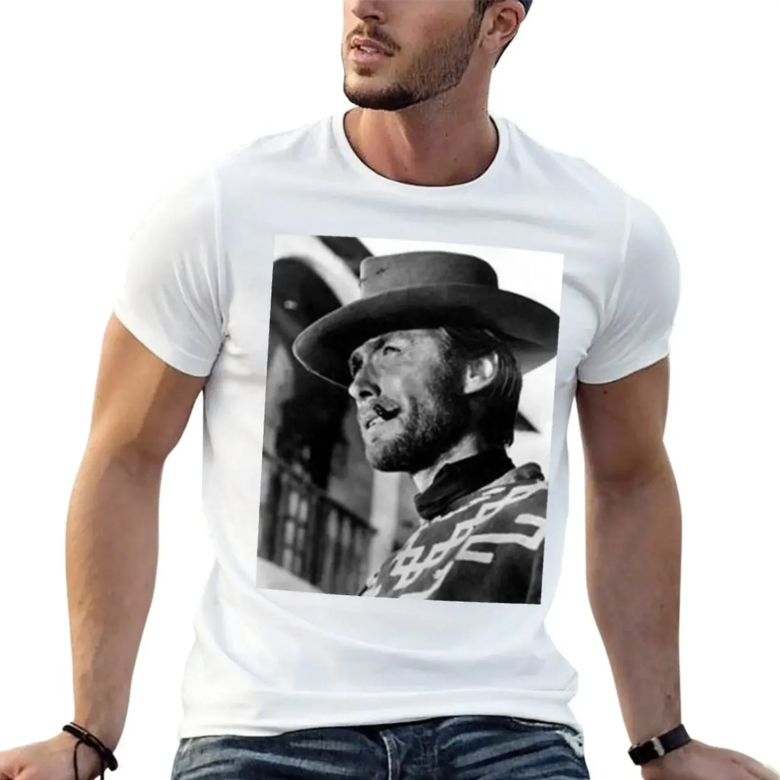 The Clint Eastwood Archive T-Shirt plus sizes blue archive big and tall t shirts for men