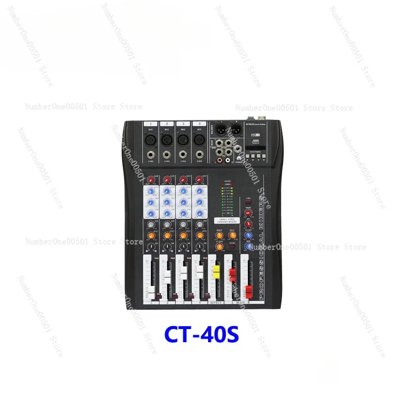 CT4/6/8/12 Bluetooth USB Mixer Pure Platform Small Performance Conference Stage Home KTV Performance