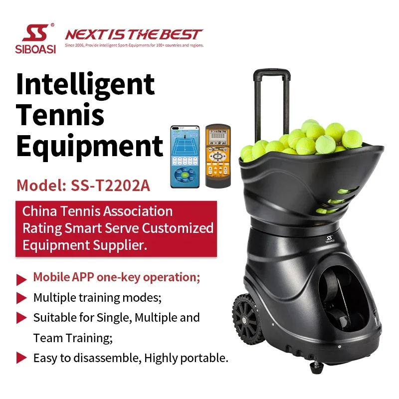 

Multifunctional Automatic SIBOASI Tennis Machine APP Full Function Tennis Court Ball Tennis Robot Machine for Training Player
