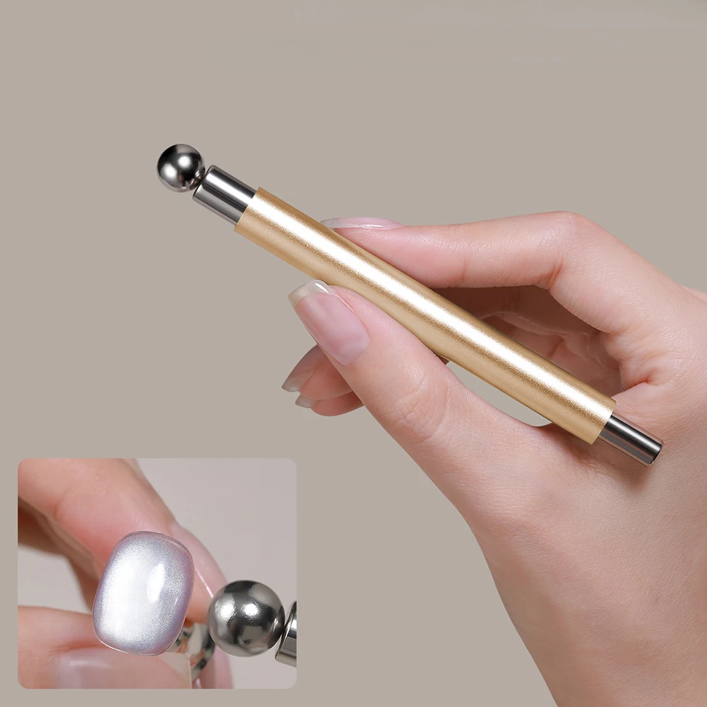 Magnete Cat Eye per unghie 3 in 1 Colore oro argento Cat Eye Magnete per unghie Gel Smalto magnetico Strumento di progettazione Sfera Casa fai da te e salone