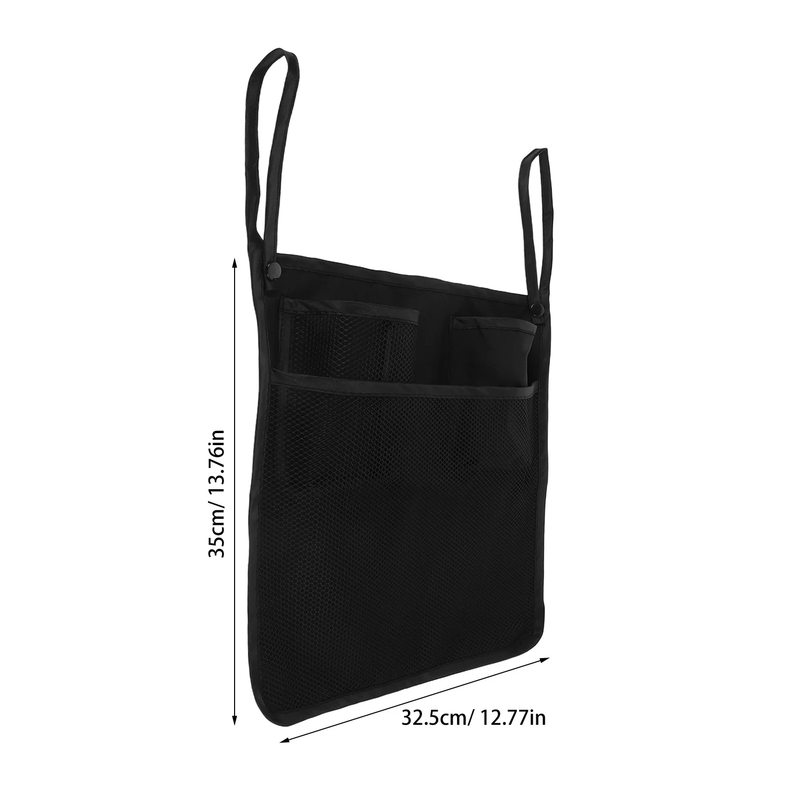 حقيبة معلقة لعربة الأطفال المحمولة، حامل تخزين قابل للطي بسعة كبيرة للحفاضات والزجاجات والوجبات الخفيفة والسفر خفيف الوزن #3