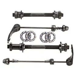 1 Set MTBs Bike Axles Front Rear Quick Release Skewers Tools With 25mm 1/4 Hub Bearings For 6 7 8 Speed Universal Bicycle Parts