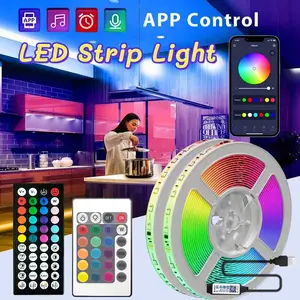 5V USB Powered 5050 LED Strip Phone APP Control 1 30 Meter RGB Flexible Light Strip for Home Party Bedroom Ambient Lighting