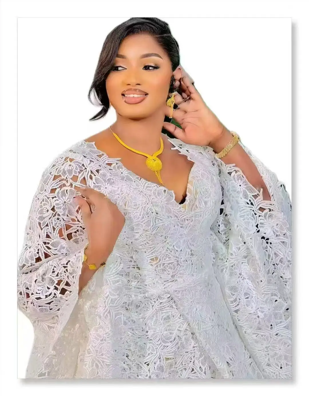 

Белая африканская гипюровая кружевная ткань 2026, высокое качество, нигерийский вязаный шнур, кружевная ткань, водорастворимая швейная ткань для свадебного платья невесты