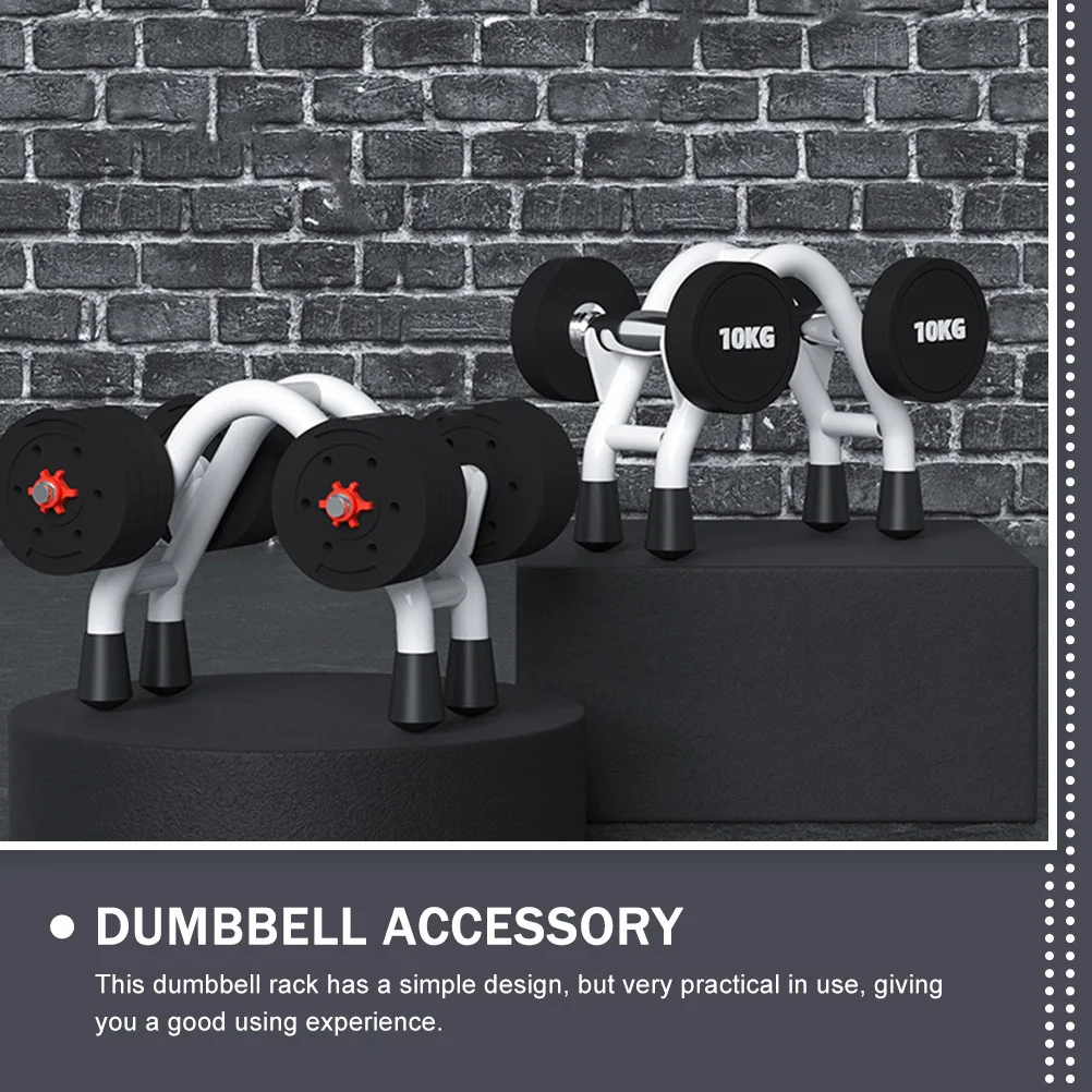 

Household Dumbbell Rack Durable Wear-Resistant Simple Design Prevent Rolling Protect Floor Fitness Dumbbell Storage Rack
