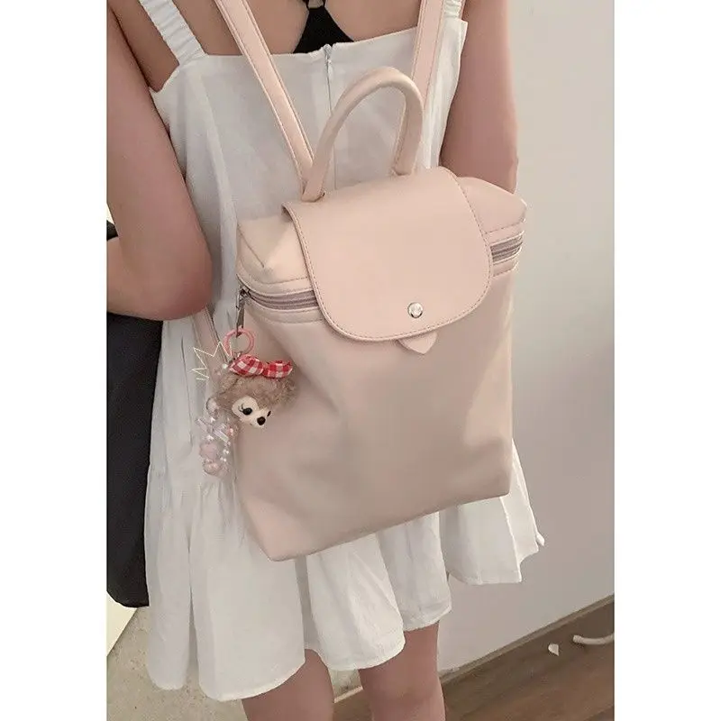 

Niche Simple All-match Backpack Lady 2024 New Korean Chic Elegant Handbags Female Students Large-capacity Bags Travel Bag