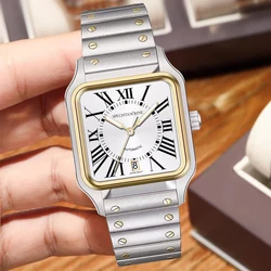 Luxury New 34MM Specht&Söhne Automatic Mechanical Watches Sapphire Stainless Steel Blue Color Sapphire Crystal Relogio Masculino