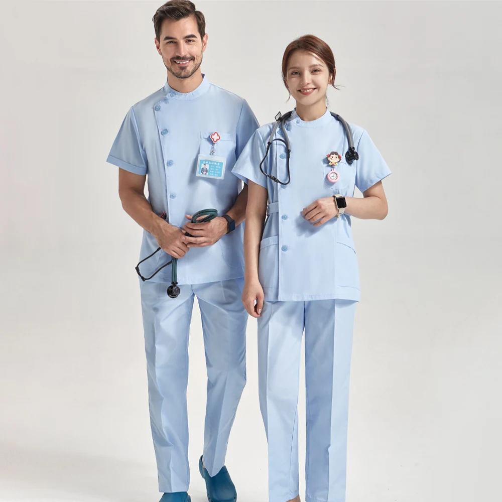 Odontologia-Uniforme Médico para Mulheres e Homens, Conjunto de Enfermeira, Vestuário de Trabalho Feminino, Vestuário de Trabalho, Novo Uniforme