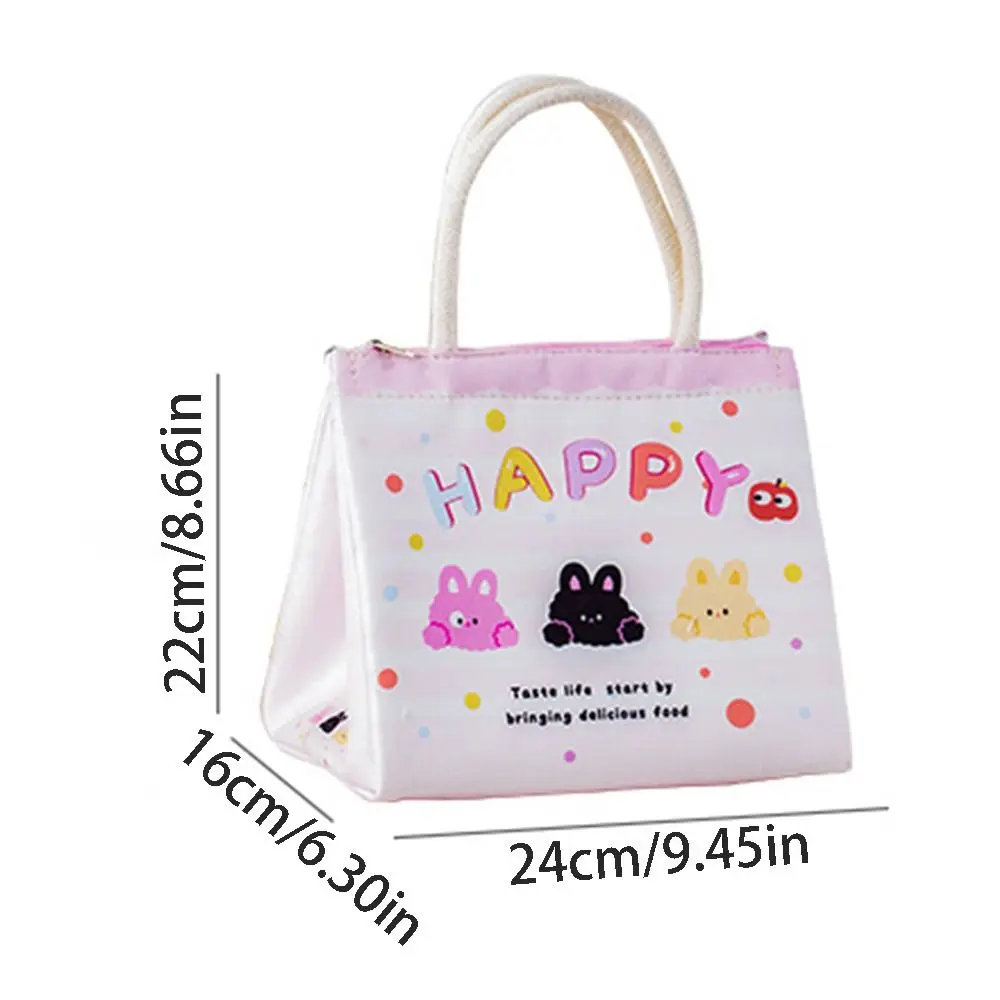 Borsa da pranzo impermeabile per cartoni animati Borsa termica per alimenti carina di grande capacità addensata con manico Borse da viaggio per picnic Bambini