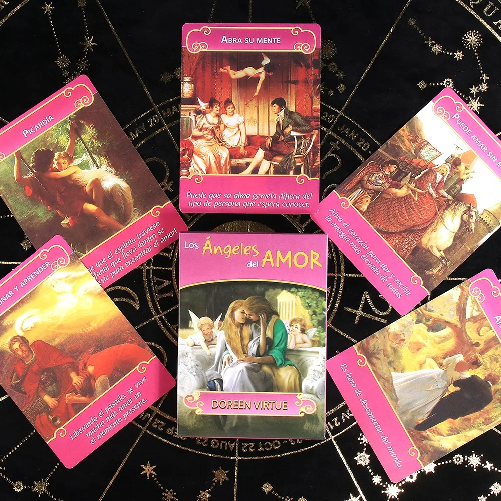 

The Romance Angels Oracle Cards 10.4*7.3cm A 44 Tarot Spanish Edition