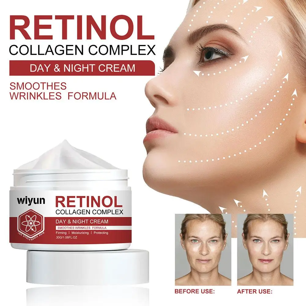 30g New Retinols Whitening Face Moisturizer idratante Anti-rughe retinoli idratante pori Smooth Shrink Aging Cream O5C5