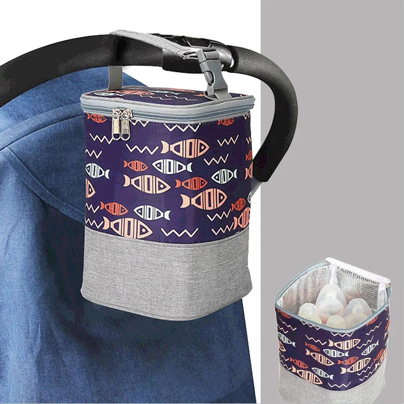 

Baby Insulation Breast Milk Bottle Thermal Bag Portable Dot Mummy Travel Infant Feeding Milk Keep Warm Stroller Hang Tote