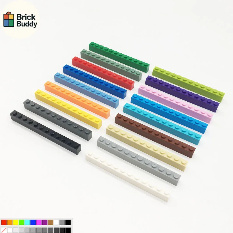 

【220Pcs】[1KG] Compatible Interlocking Building Blocks 6112 Small Part Educational MOC Components Loose Parts 1X12 Basic Blocks