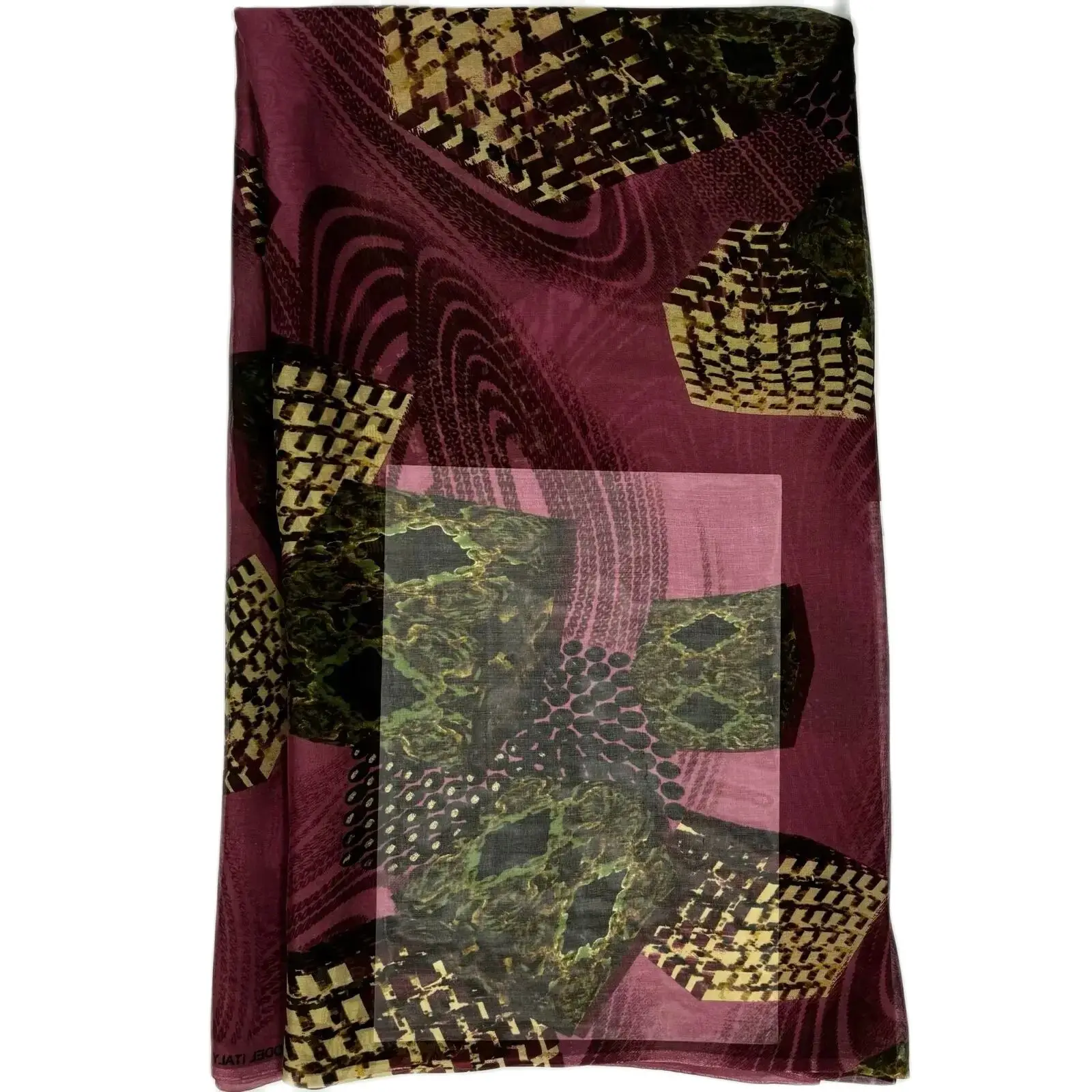 

African Fabric Printed Silk Chiffon Material Real Silk High Quality Nigerian Chiffon Fabrics for Women Dress 5 Yards