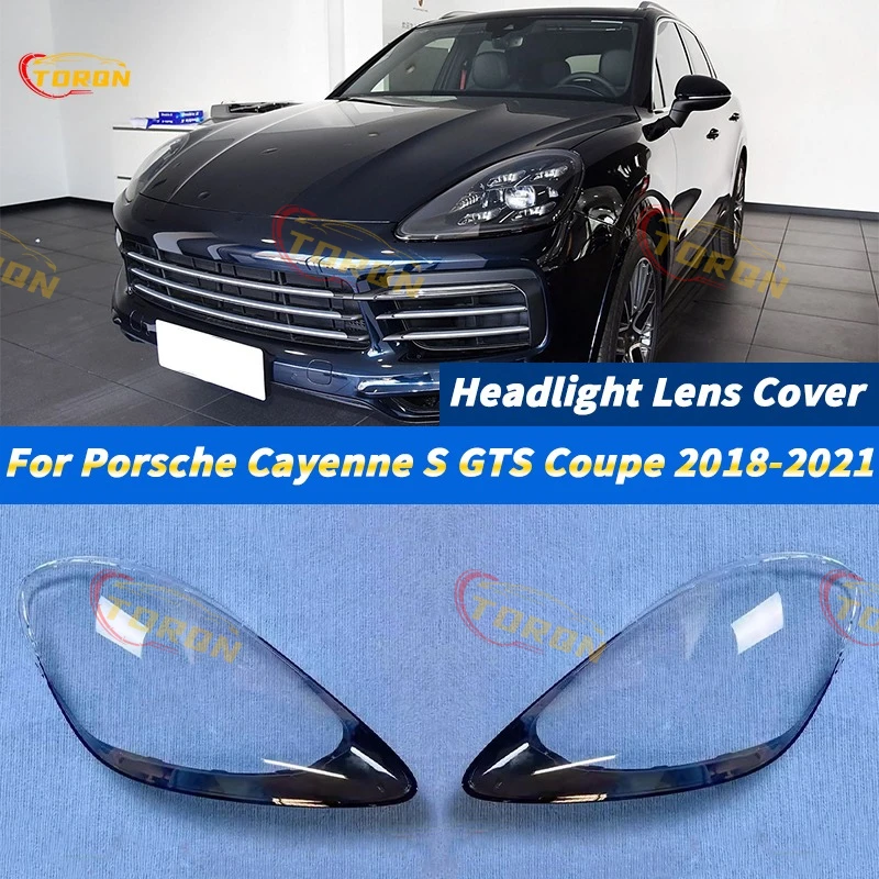 

Для Porsche Cayenne S GTS Coupe 2018 2019 2020 2021, крышка объектива фар автомобиля, абажур, крышка фары