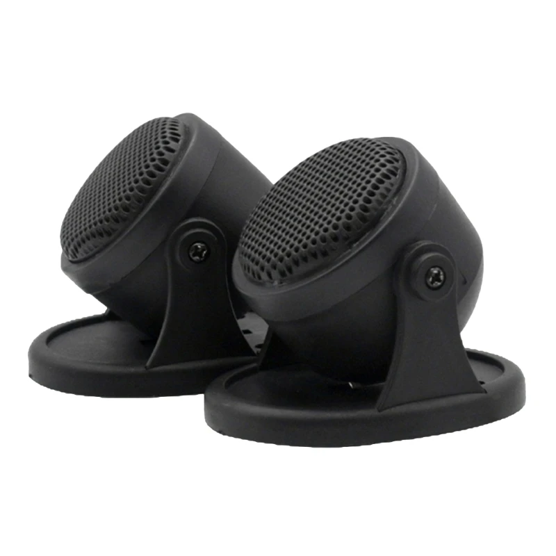 QM82 Pre-wired 20W Flush-Mount Silk-Dome Tweeter, 1Pair  Car Tweeter Speakers Mini Treble Loudspeaker Universal