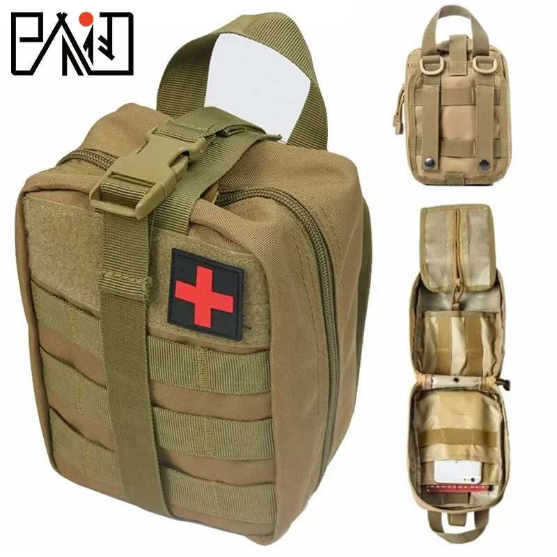 

Camp Survival Kit Tactical First Aid Kit Medical Kit Outdoor Military Hunting Field Military Mountaineering Bag Hunting Bag