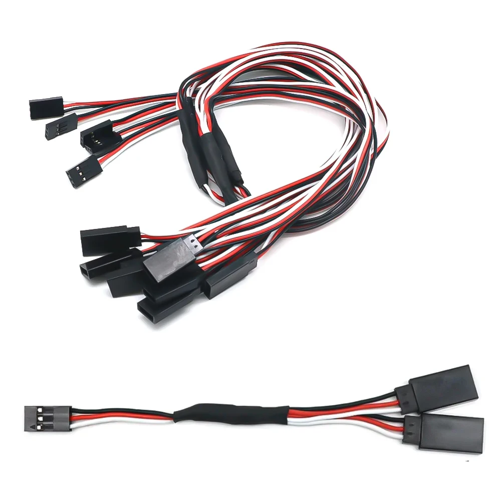 300/500mm Rc Servo Y Extension Cord Cable Lead Wire For Rc Servo JR Futaba Rc Airplane Helicopter Car Diy