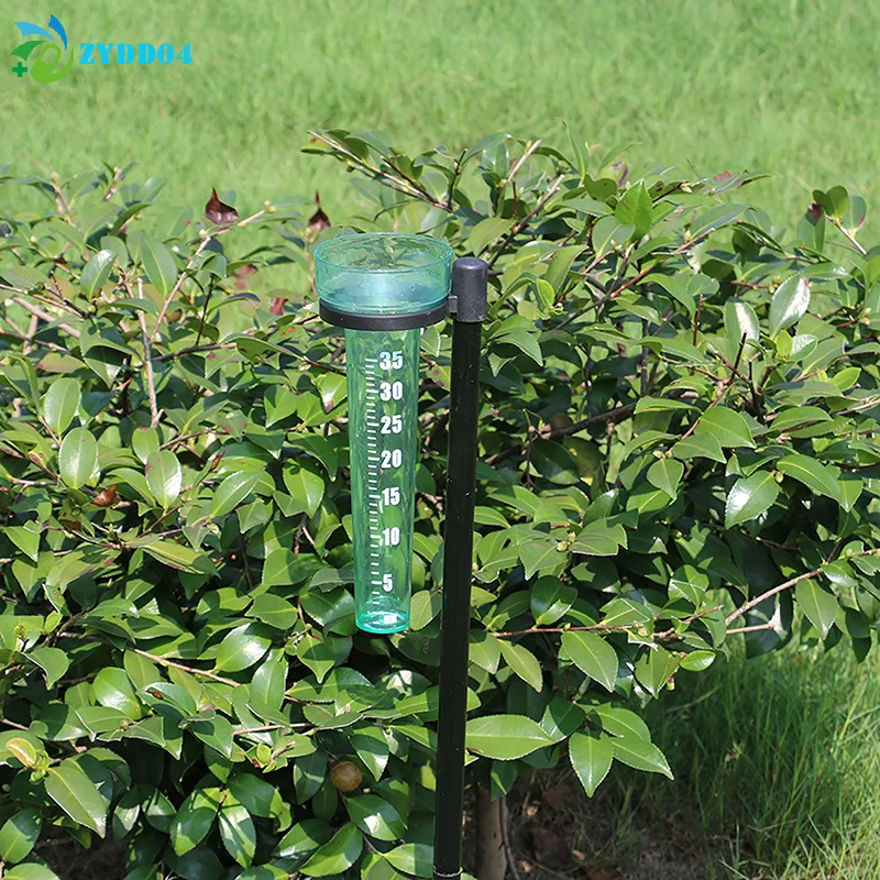 ●1PCS Portable Polystyrene Rain Gauge Measurement Tool For Garden Water Ground Outdoor Rain Meter Collect Rainwater